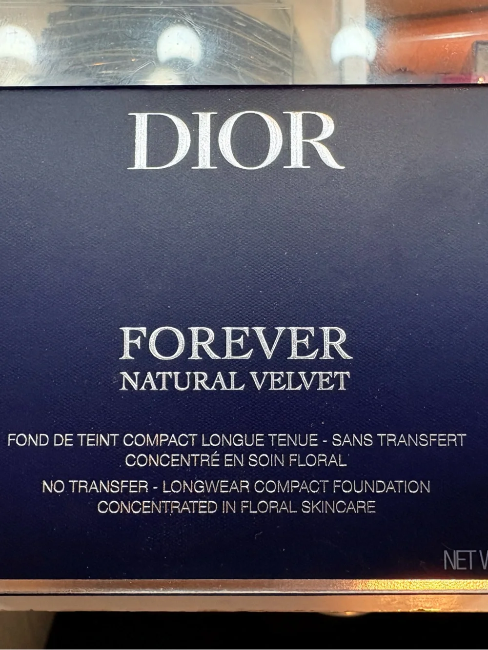 BNIB Dior Forever Natural Velvet Matte Compact Foundation 1CR Cool Rosy